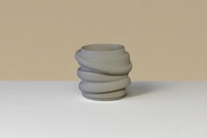 pot à plie jesmonite de l'art de la bougie