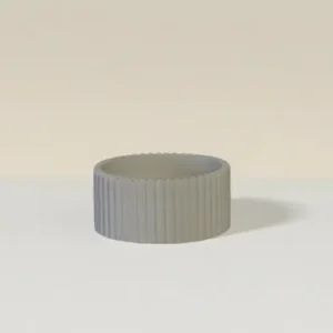 petit pot rayure jesmonite l'art de la bougie