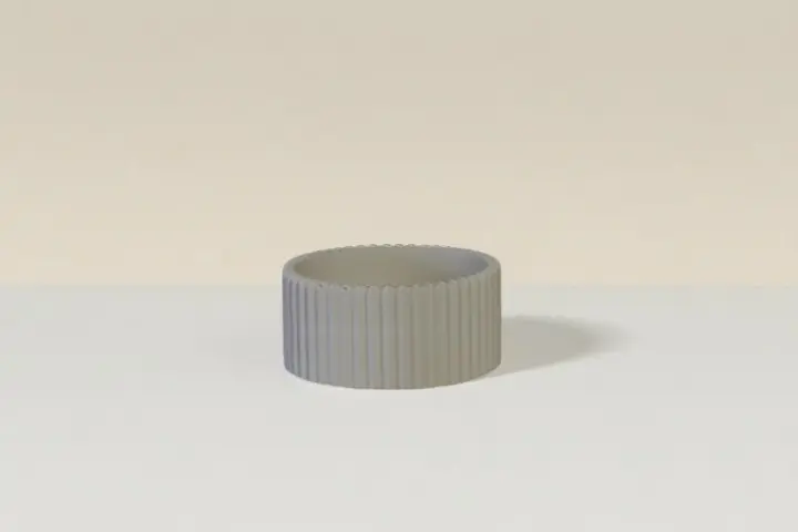 petit pot rayure jesmonite l'art de la bougie