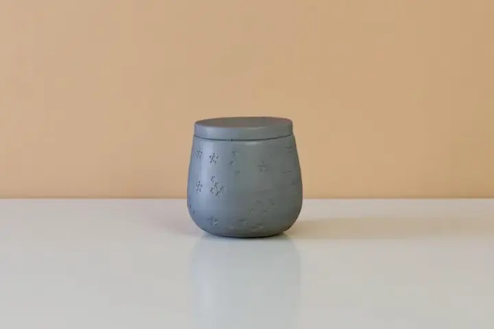 pot constellation jesmonite l'art de la bougie