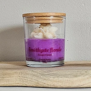 améthyste florale l'art de la bougie